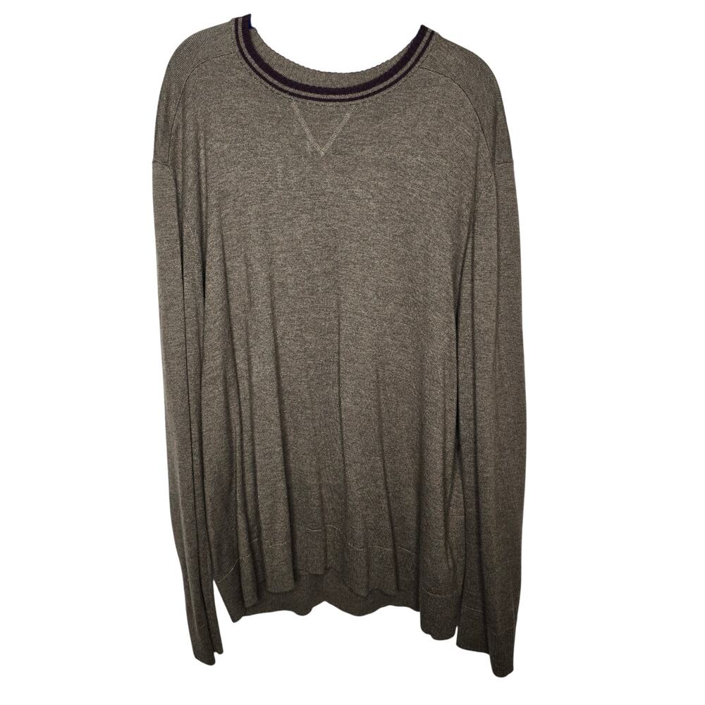 Men's Smartwool Crewneck Sparwood Beige Tan Sweater Size XXL